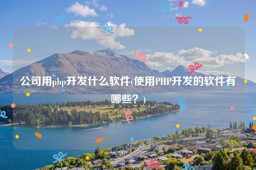 公司用php开发什么软件(使用PHP开发的软件有哪些？)