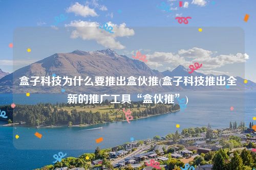 盒子科技为什么要推出盒伙推(盒子科技推出全新的推广工具“盒伙推”)