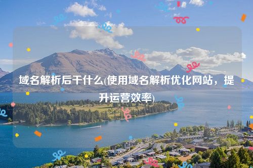 域名解析后干什么(使用域名解析优化网站，提升运营效率)