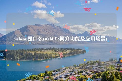 webcms是什么(WebCMS简介功能及应用场景)