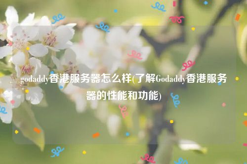 godaddy香港服务器怎么样(了解Godaddy香港服务器的性能和功能)