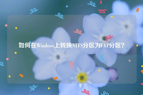 如何在Windows上转换NTFS分区为FAT分区？