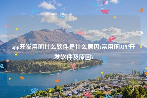 app开发用的什么软件是什么原因(常用的APP开发软件及原因)