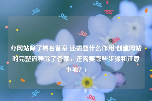 办网站除了域名备案 还需要什么作用(创建网站的完整流程除了备案，还需要哪些步骤和注意事项？)